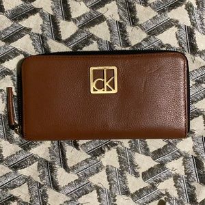 Brown soft leather Calvin Klein Wallet